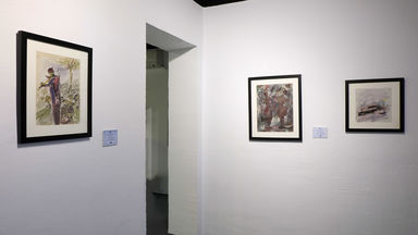 افتتاحیه نمایشگاه نقاشی مکرمه قنبری و علی بلبلی در گالری فردا