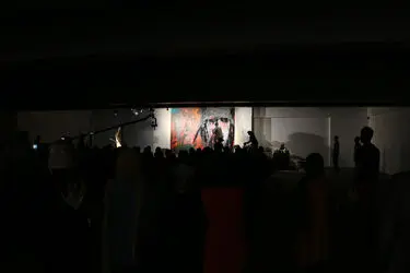 پرفورمنس نقاشی "صلح" علیرضا آسانلو در گالری باروک
