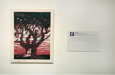 Illustrators Hang Works at Laleh Gallery