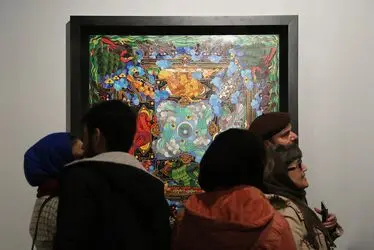مراسم افتتاحیه نمایشگاه مروری بر آثار و زندگی علی اکبر صادقی در موزه هنرهاي معاصر