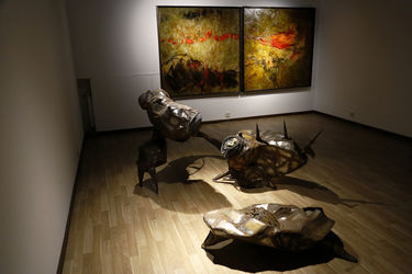 افتتاحیه نمایشگاه آثار ناصر گیو قصاب در گالری آ