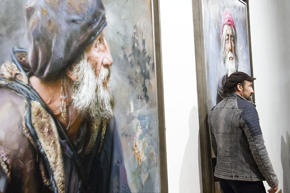 نمایشگاه نقاشی رحیم نوه سی در گالری فرهنگسرای نیاوران