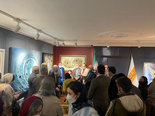 جعفر علی سروی همپا و آشوب ۹ در گالری ترانه باران