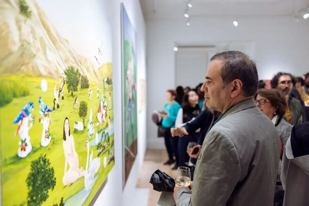 Bavan Gallery and Takin Aghdashlo with 13 iranian artist at Cromwell Place in London
