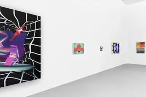 Works by Iranian artist display at "New Vision" exhibit