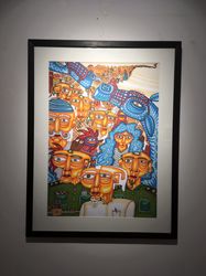 نمایشگاه نقاشی ­‌های آذرخش فراهانی با عنوان «دیوارنگاره» در گالری آریانا 