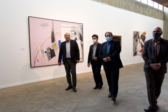 عباد رضا اسلامی در نمایشگاه پنج گنج موزه هنرهای معاصر تهران