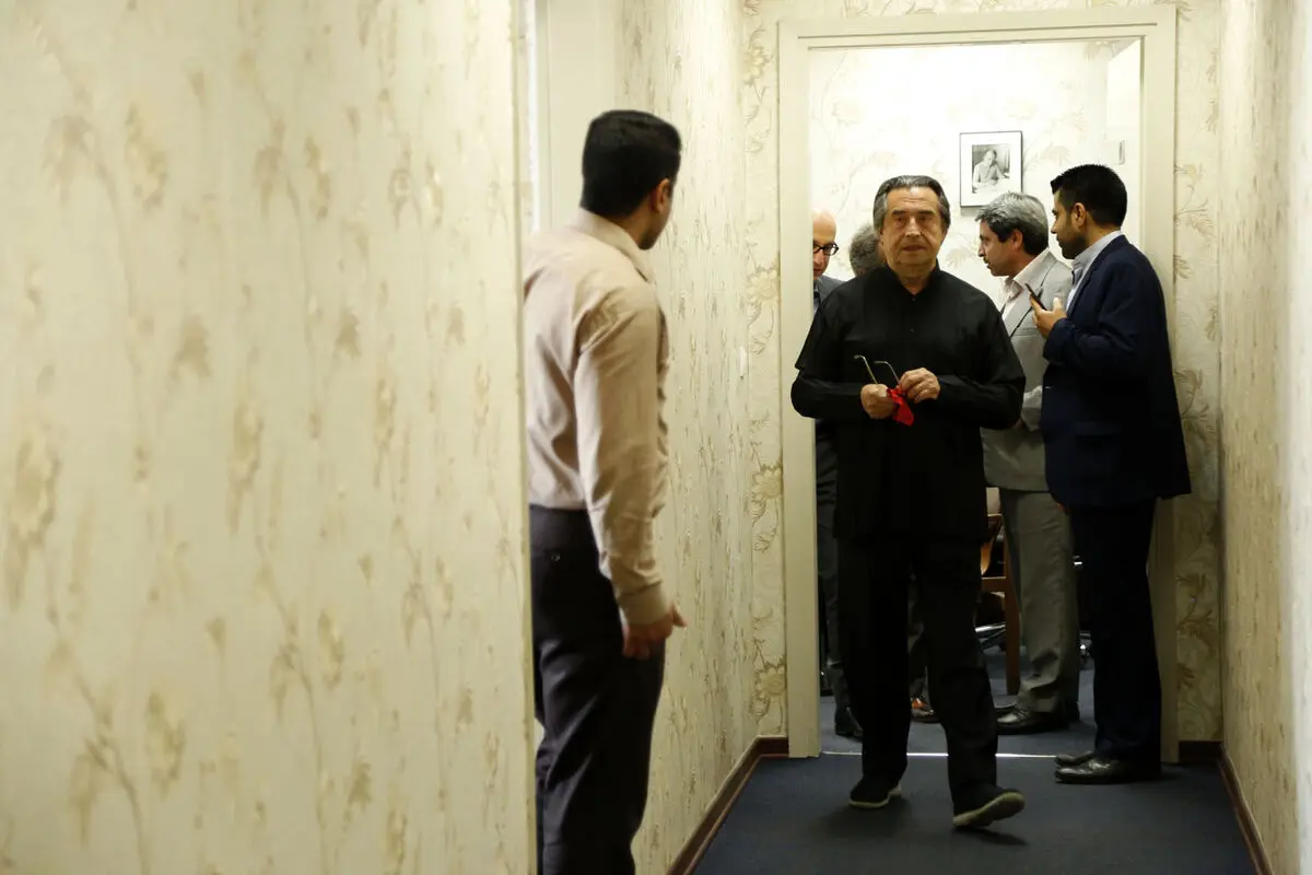 تمرین اجرای مشترک ارکستر ایتالیا و ارکستر سمفونیک تهران به رهبری ریکاردو موتی