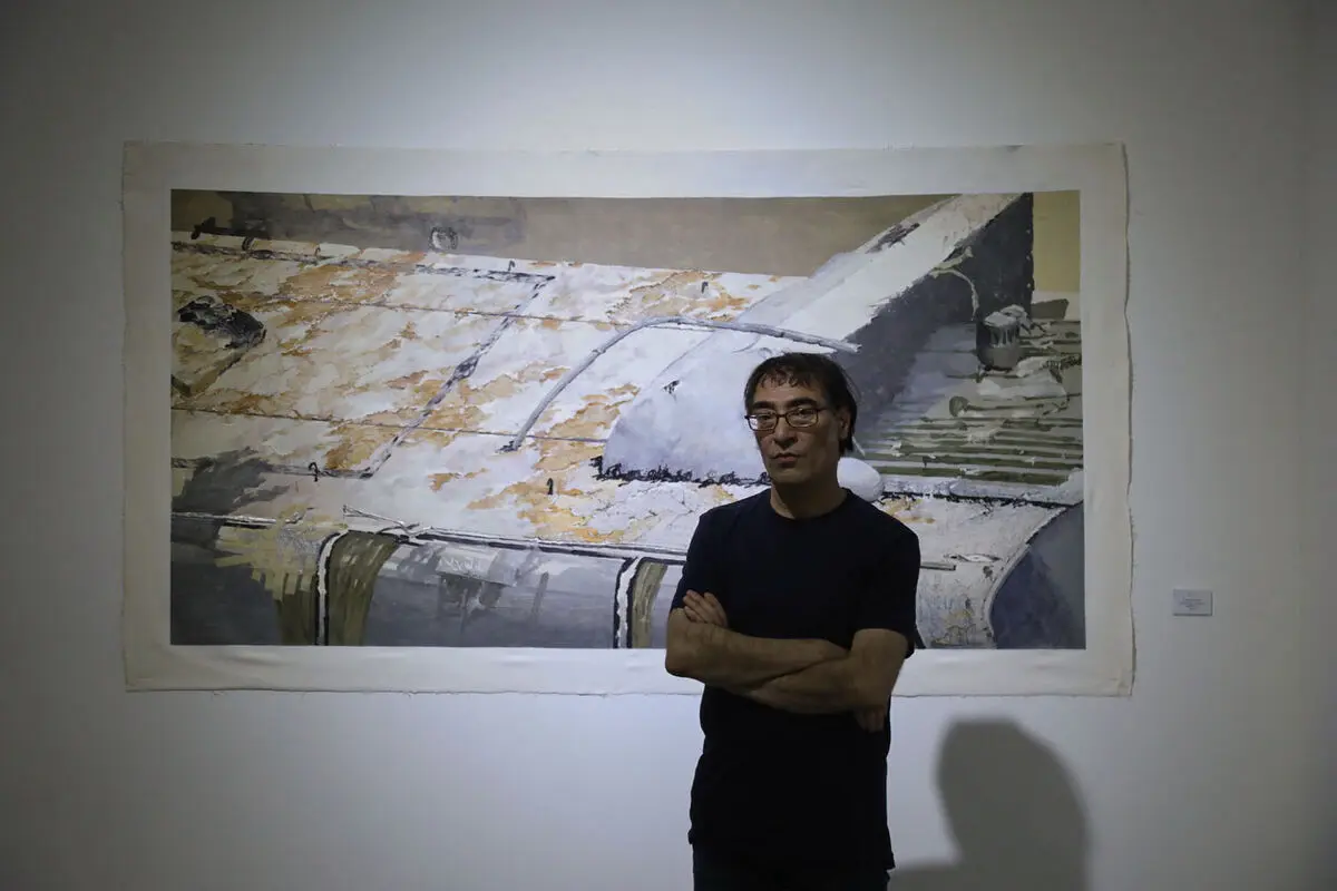 نمایشگاه نقاشی بیژن اخگر در گالری اعتماد نگارستان