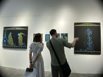 Kaikhan Salakhov’s exhibition 'The Cosmic Renaissance' at Firetti Contemporary
