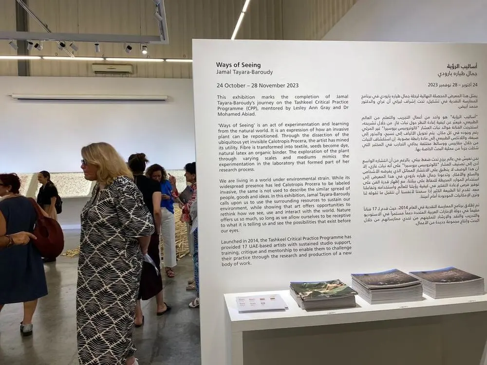 Jamal Tayara Baroudy with 'Ways of Seeing' at Tashkeel Studio
