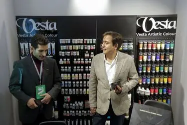 Vesta Color at the first Tehran Art Fair