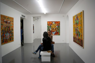 افتتاحیه نمایشگاه نقاشی‌های آنه محمد تاتاری در گالری اعتماد