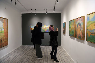 افتتاحیه نمایشگاه نقاشی های حسن مرشد در گالری هپتا
