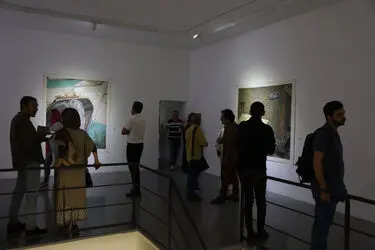 نمایشگاه نقاشی بیژن اخگر در گالری اعتماد نگارستان