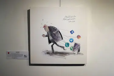 افتتاحیه نمایشگاه آثار بزرگمهر حسین‌پور در گالری سیحون