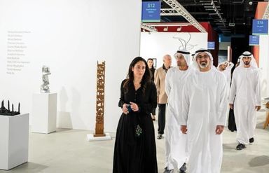 شیخ خالد بن محمد بن زاید آل نهیان و آرت ابوظبی Abu Dhabi Art 2023