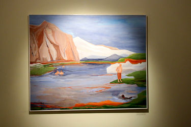 نمایشگاه نقاشی های آوا بهرامی با عنوان "سپید دندان" در گالری ویستا