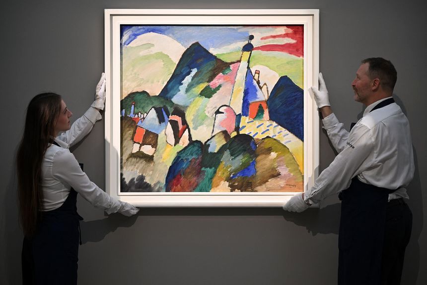 رکورد گران‌ترین نقاشی کاندینسکی شکسته شد/ عکس