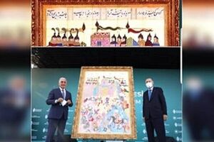 ماجرای رونمایی از تابلوی فتح استانبول/ فخر فروشی اردوغان، زیر سایه شعر فارسی 