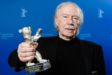 Cinematographer+Juergen+Juerges+with+the+Silver+Bear+for+Outstanding+Artistic+Contribution+for+the+film+DAU.+Natasha+after+the+award+ceremony+of+the+70th+Berlinale+