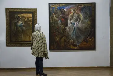 نمایشگاه نقاشی حجت شکیبا در فرهنگسرای نیاوران