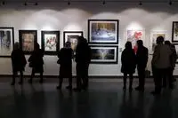 اجتماع آبرنگ‌بازها در خیال/گزارش تصویری