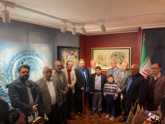 جعفر علی سروی همپا و آشوب ۹ در گالری ترانه باران