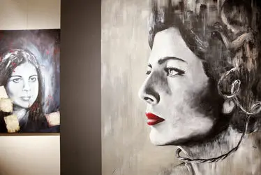 افتتاحیه نمایشگاه نقاشی های فائزه افجه نیا در گالری شَلمان