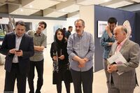 دیدار احمد مسجدجامعی از نمایشگاه" رویکردها و گرایش ها در هنر معاصر ایران"در گالری پردیس ملت