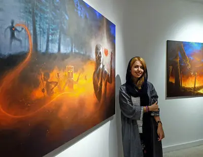 ببینید: تابلوهای هنرمندی که دنبال عشق می‌گردد