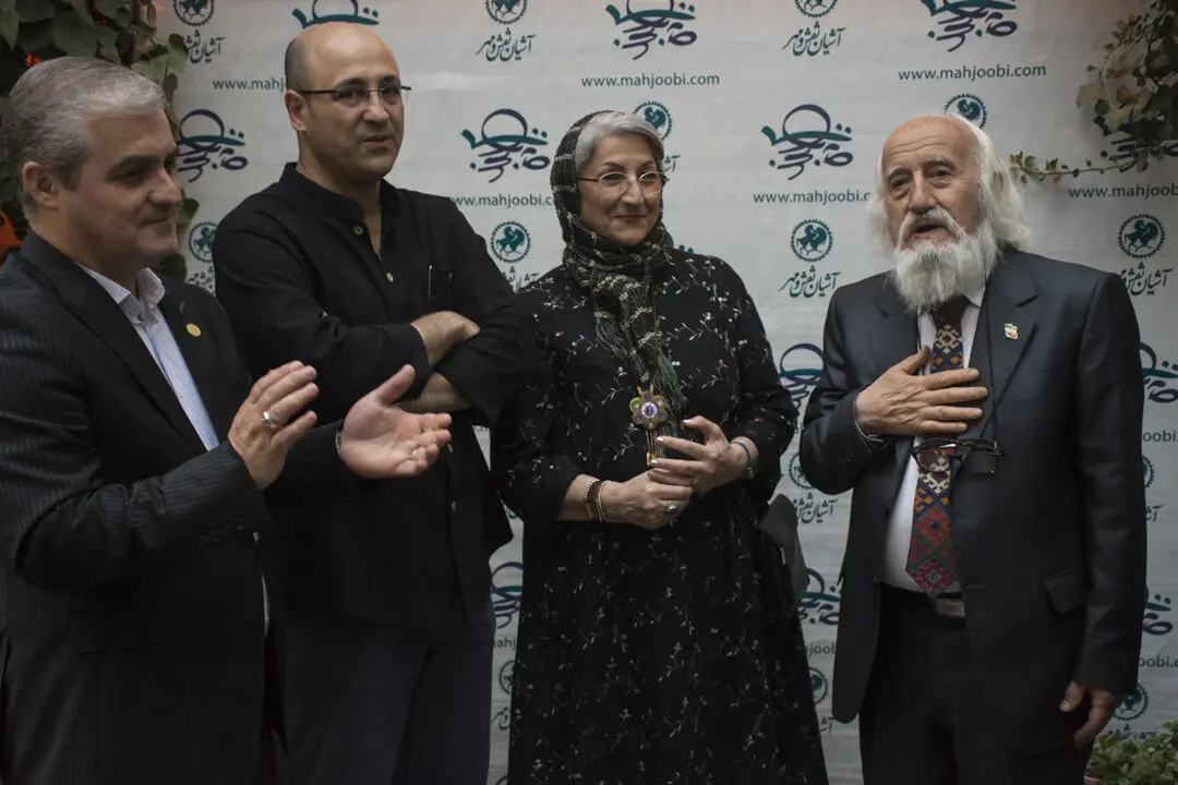 مراسم رونمایی از تندیس استاد حسین محجوبی