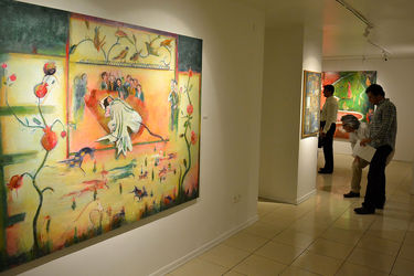 نمایشگاه گروهی نقاشی‌های هنرمندان متولدین دهه 40 در گالری ژاله