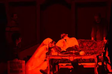نمایش "آهسته با گل سرخ" در تماشاخانه سنگلج