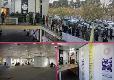 A frame from every booth: 50 photos from the Tehran Art Fair