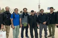 عکس‌ها از هنرمندان در راهپیمایی اربعین