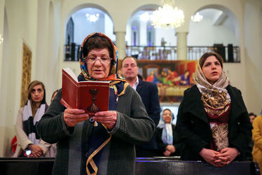 مراسم آغاز سال نو میلادی در کلیسای مریم مقدس تهران