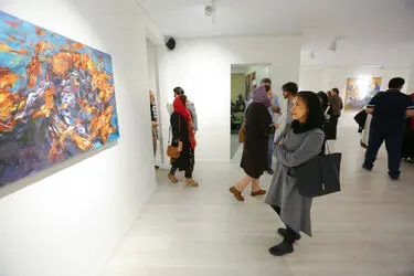 نمایشگاه نقاشی های نیلوفر قادری نژاد در گالری ساربان