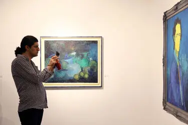 نمایشگاه نقاشی های ابراهیم فرجی در گالری هور‎