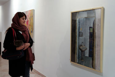 افتتاحیه نمایشگاه نقاشی‌های علی گلستانه در گالری مریم فصیحی هرندی