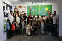 نقاشی‌های کودکان در گالری الهه را در گزارش تصویری ایران آرت ببینید