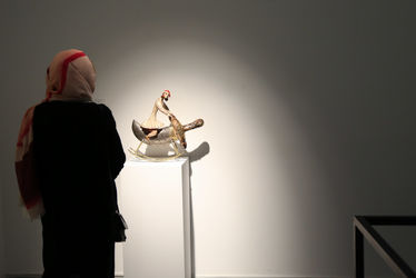 نمایشگاه آثار بهزاد اژدری در گالری اعتماد باغ نگارستان