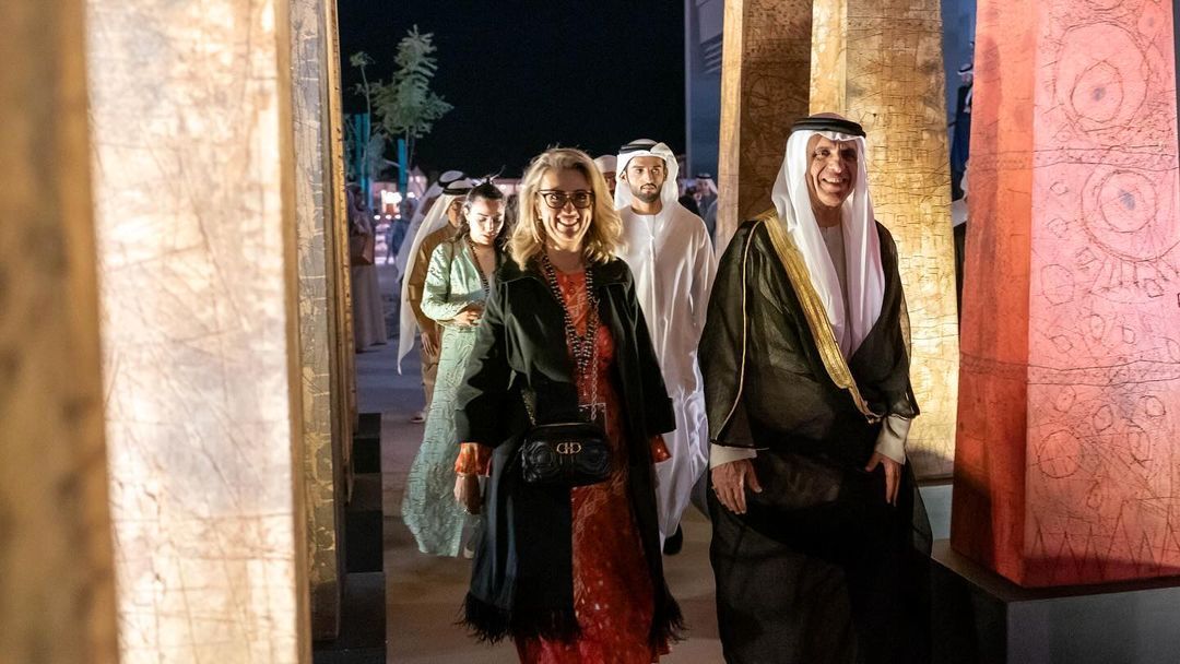 106 artists at the 12th Ras Al Khaimah art festival/ presence of Sheikh Saud bin Saqr Al Qasimi