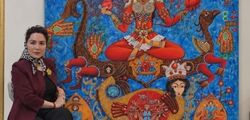 فاطمه احمدیان و نقاشی یونس پیامبر/ اثری که مجموعه دار جامائیکایی مقیم دبی خرید