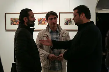 افتتاحیه نمایشگاه نقاشی های حمید جبلی در گالری آتبین