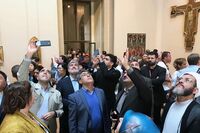علی مطهری،احمد مازنی و کمیسیون فرهنگی مجلس در موزه لوور / گزارش تصویری 