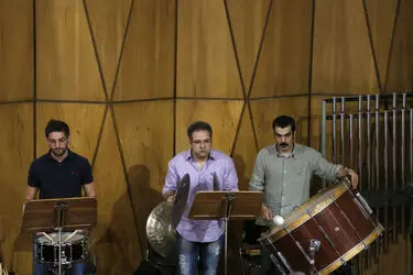 تمرین اجرای مشترک ارکستر ایتالیا و ارکستر سمفونیک تهران به رهبری ریکاردو موتی