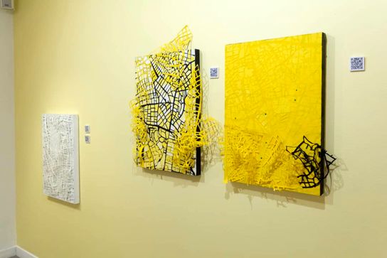 نمایشگاه نقشه ریشه ندا جلیلی در گالری ویستا