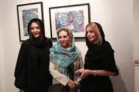 یک نقاش در خانواده بازیگرها/ تصاویری از نمایشگاه نقاشی آذرخش فراهانی در گالری آتبین