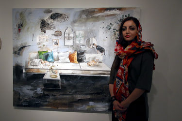 نمایشگاه نقاشی ساناز دزفولیان در گالری طراحان آزاد